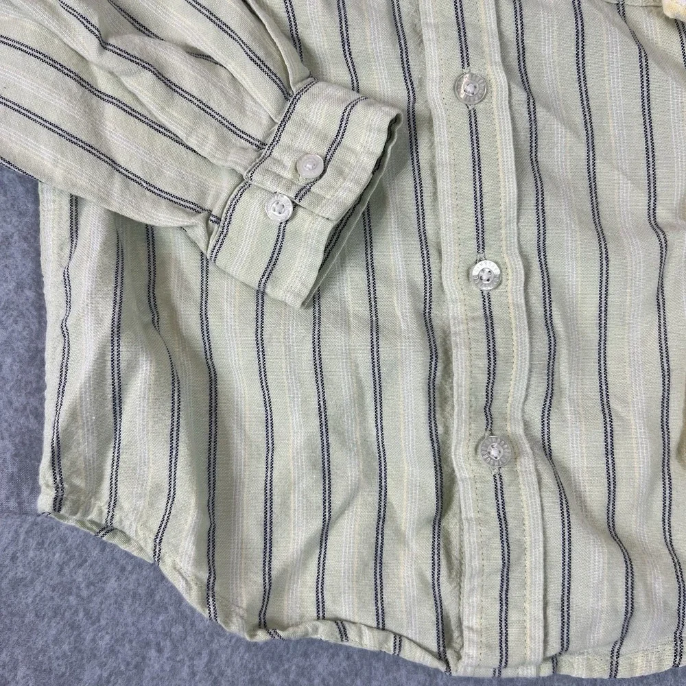Vintage Gymboree Button Up Shirts Boys 5 Years 100% Cotton Lot 2 Long Sleeve Y2K